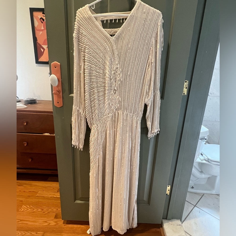 Vintage Hand Beaded Wedding Dress